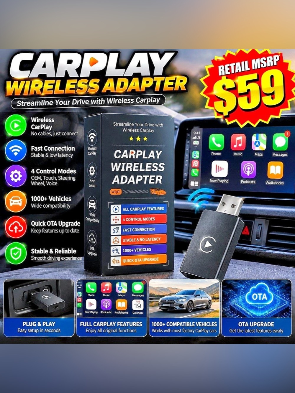 WIRELESS CARPLAY ADAPTER